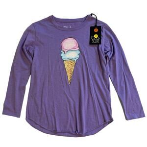 NWT Chasor Girl's Ice Cream Cone Long-Sleeve Tee Size 10